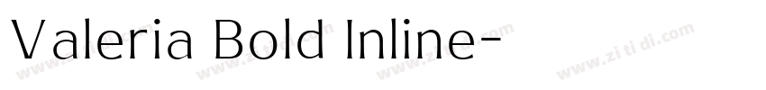 Valeria Bold Inline字体转换
